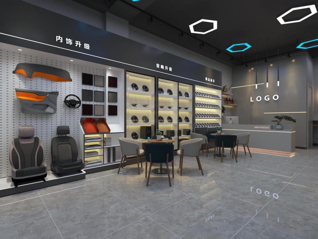 汽車維修店面設計效果圖案例